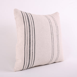 Creamy Neutral Striped 22" x 22" Pillow  Cover