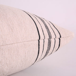 Creamy Neutral Striped 22" x 22" Pillow  Cover