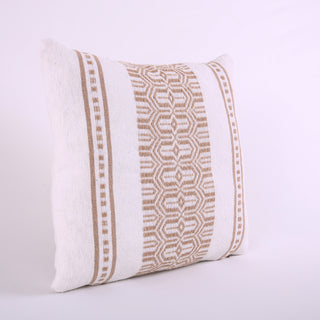 White Pillow Cover with Gold Ornaments 22x22" and 18x18