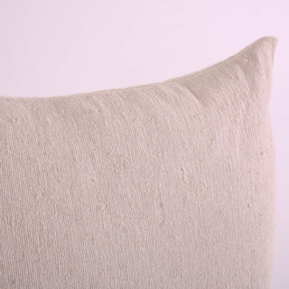 Handmade Natural Light Beige Pillow Cover 22"x22" and 18"x18"